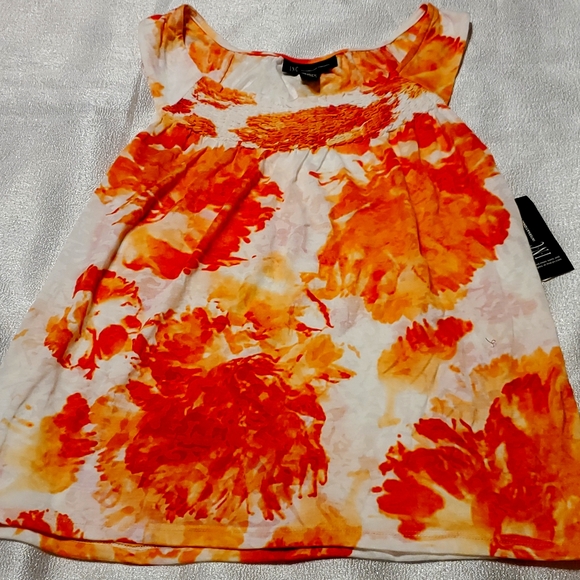 INC International Concepts Tops - Women's Soft Tank Top Size Small Orange Red